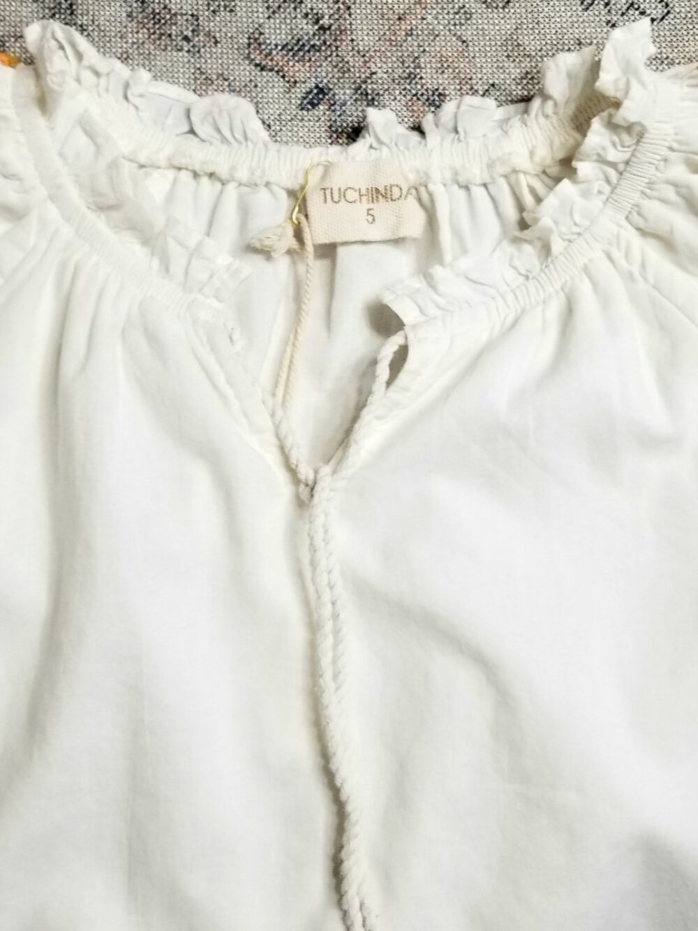Tuchinda Designer Girls Hand-embroidered Dress Size 5 - Picture 5 of 8